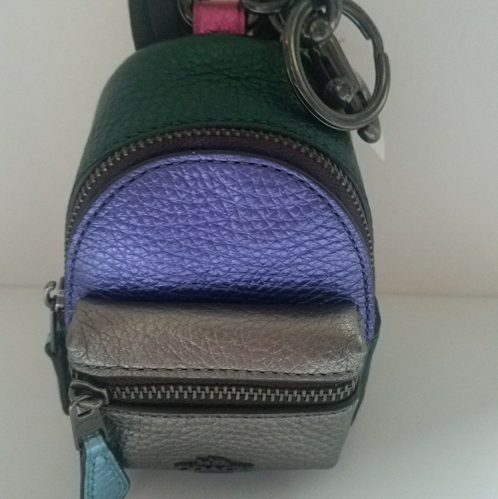 Coach/Leather Backpack Coin Purse - Picture 3 of 7